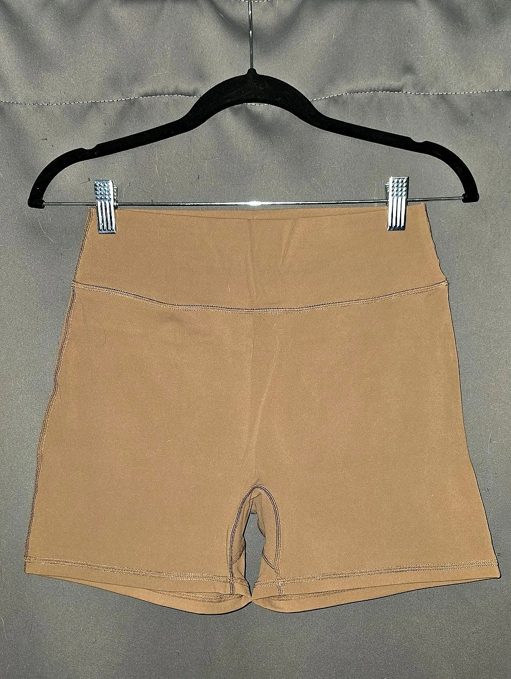 BuffBunny Collection Legacy Short 4" High Waist Brown Large